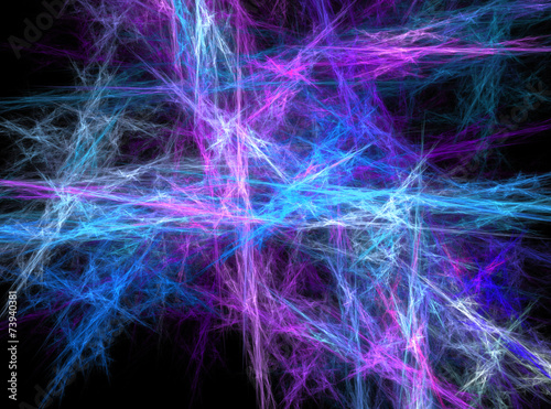 Blue and purple chaos abstract fractal effect light background