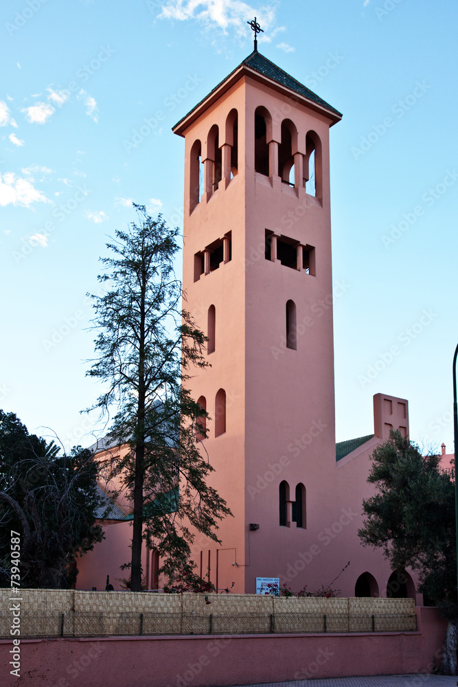 Obraz premium Christliche Kirche in Marrakesch 614