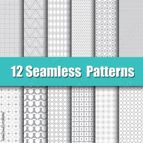 Vector of Seamless Patterns set
