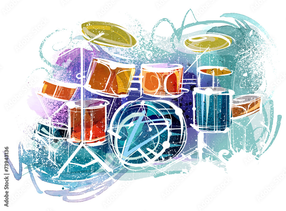 Fototapeta premium Colorful Drums