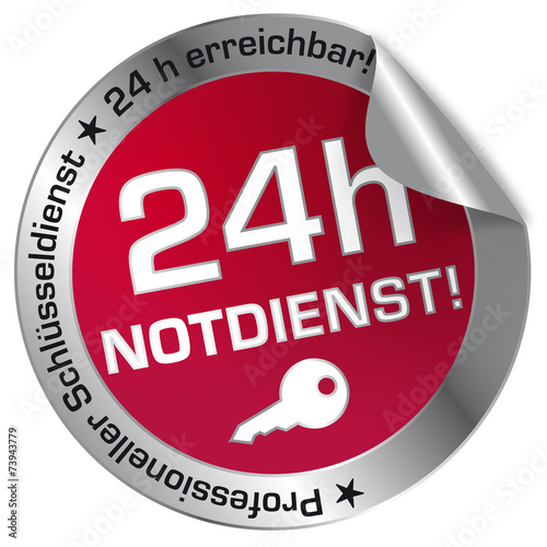 Button 24 h Notdienst / Schlüsseldienst