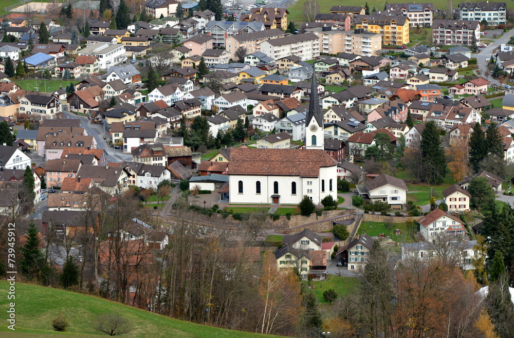 Fototapeta premium Région de Sargans