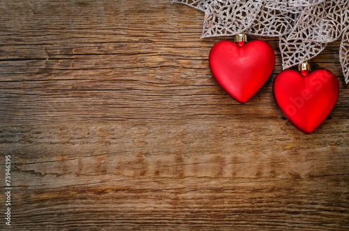 Valentine's day background with hearts