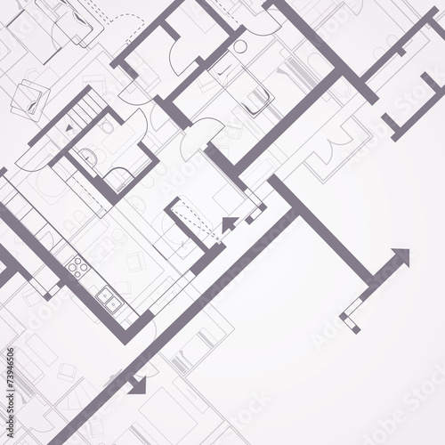 Obraz na płótnie Architectural background w salonie