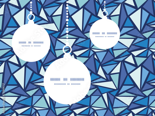 Vector abstract ice chrystals Christmas ornaments silhouettes