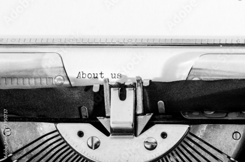 Typewriter with the 