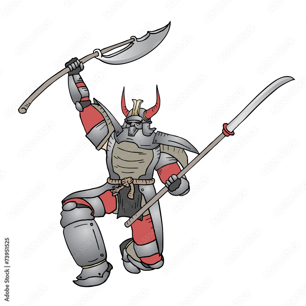 Shogun attack Stock Vector | Adobe Stock