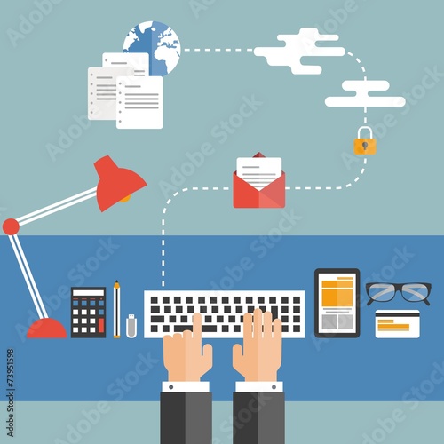 Cloud computing concept