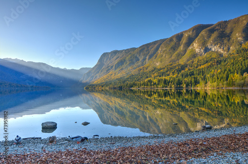 Mountain Lake in Autumn afternoon © zkbld