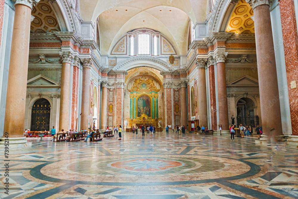 Fototapeta premium Basilica of Santa Maria Degli Angeli E Dei Martiri in Rome