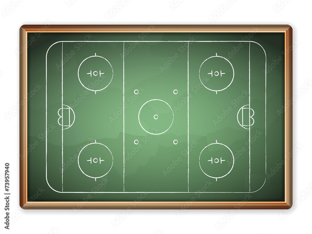 Fototapeta premium blackboard hockey