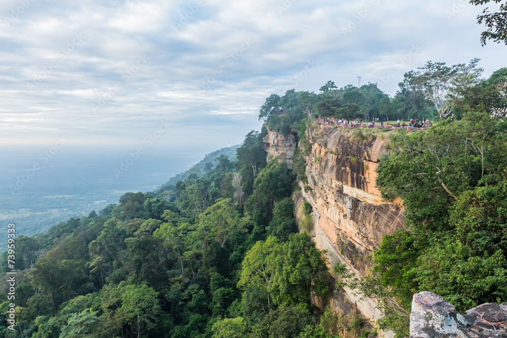 Naklejka premium Pha mo e dang in morning ,Thailand.