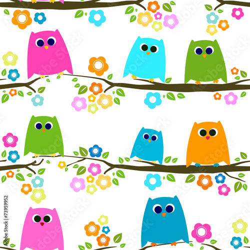 owls on branch