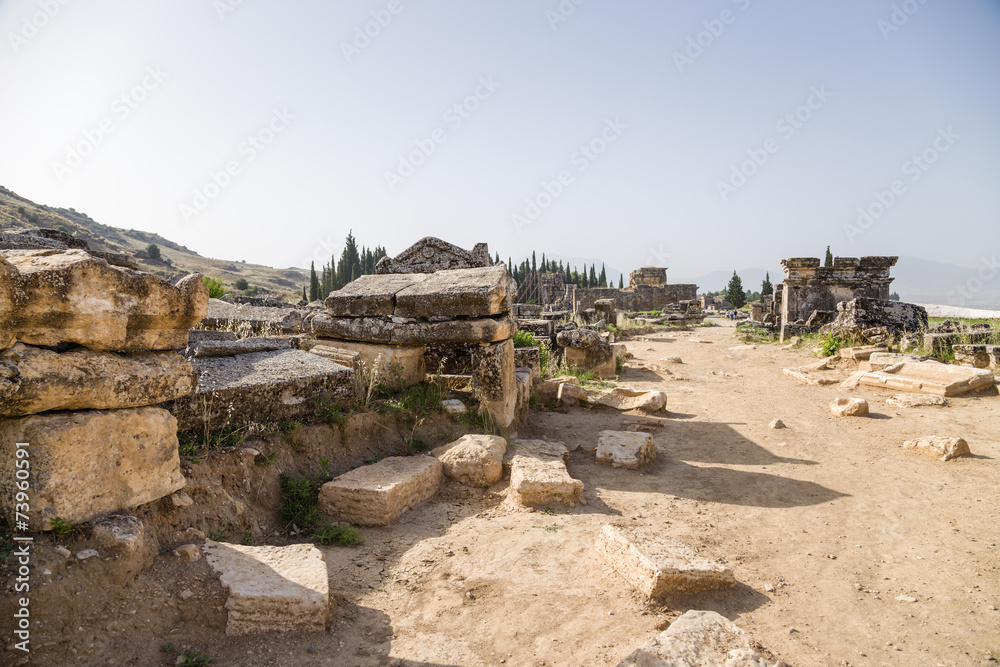 Hierapolis, Turkey. Excavations of the ancient necropolis