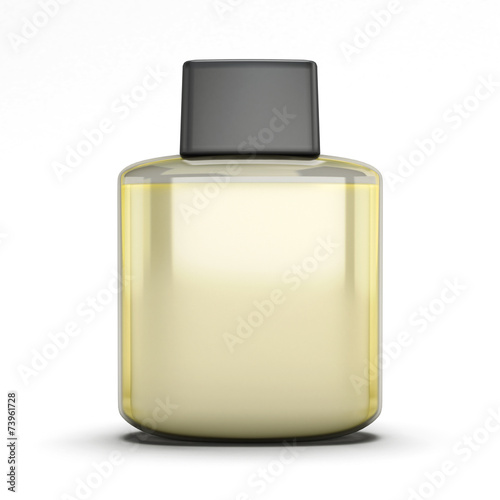Blank bottle of aftershave photo