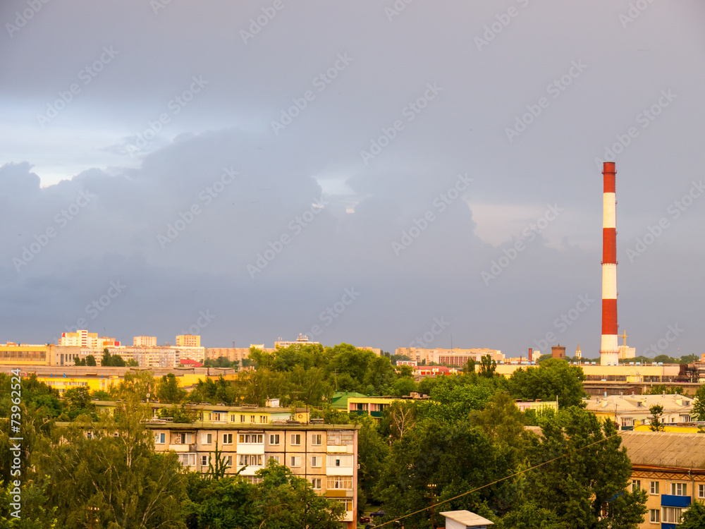 Fototapeta premium Factory chimneys.