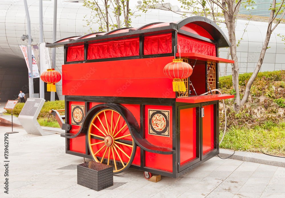 Obraz premium Chinese food stall Tapai Tang in DDP of Seoul, Korea