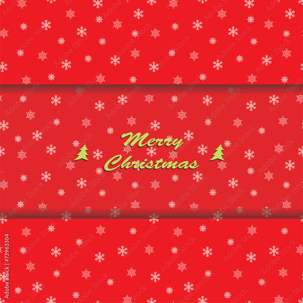 Christmas card with snowflake ornaments. Christmas card with snowflake ornaments.