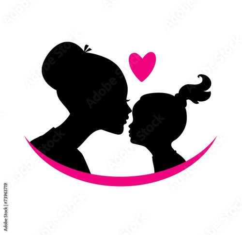 Mom and daughter love