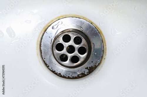 Close-up of old sink
