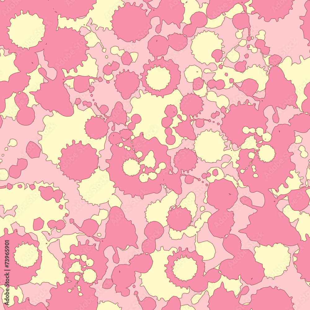 Vector pattern with abstract elements in pink color
