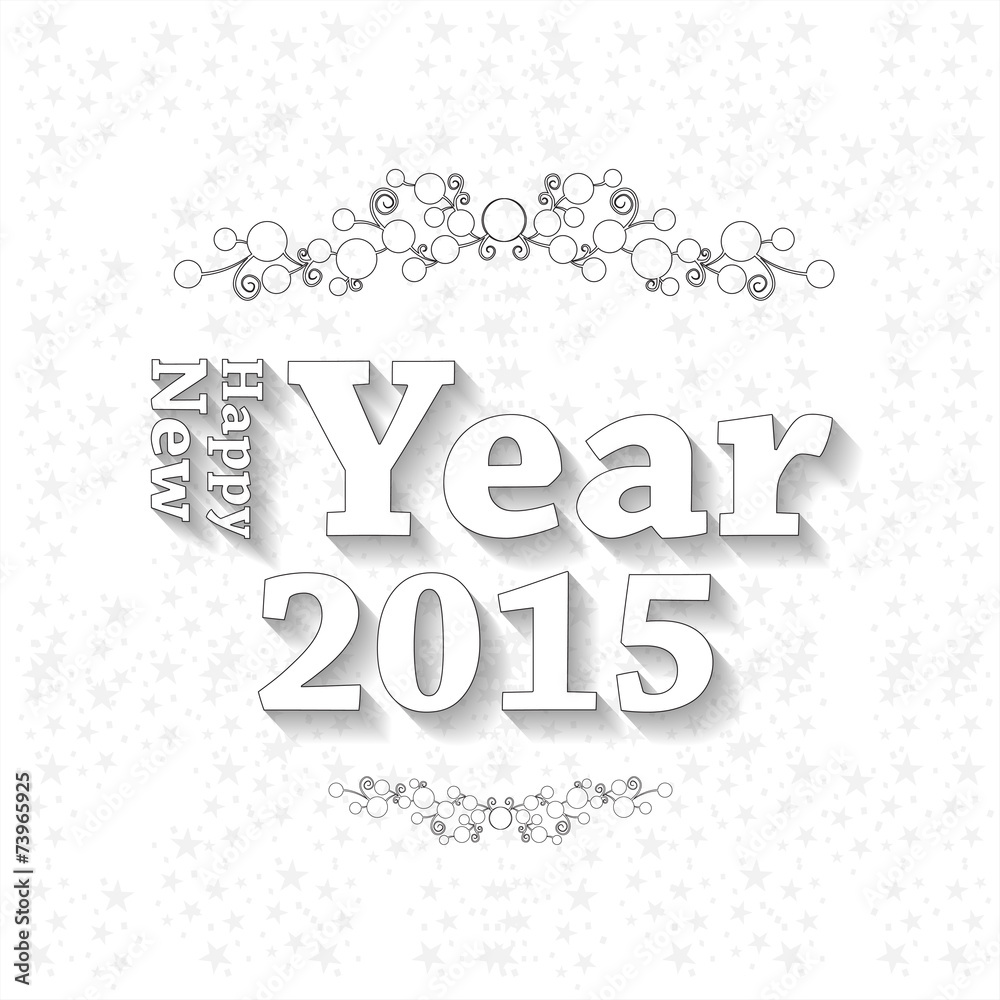 Happy new year 2014, easy editable