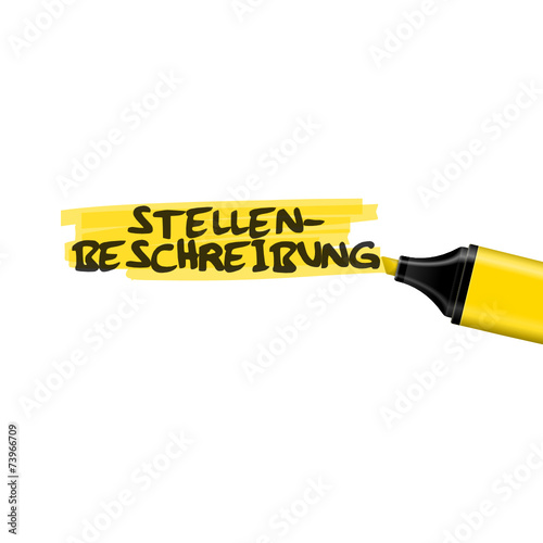 textmarker stellenbeschreibung I