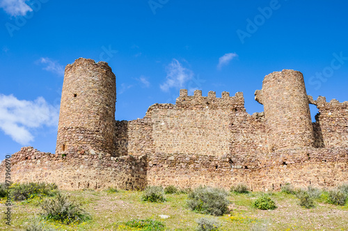 Ruins of the castle of Almonacid de Toledo (Spain)