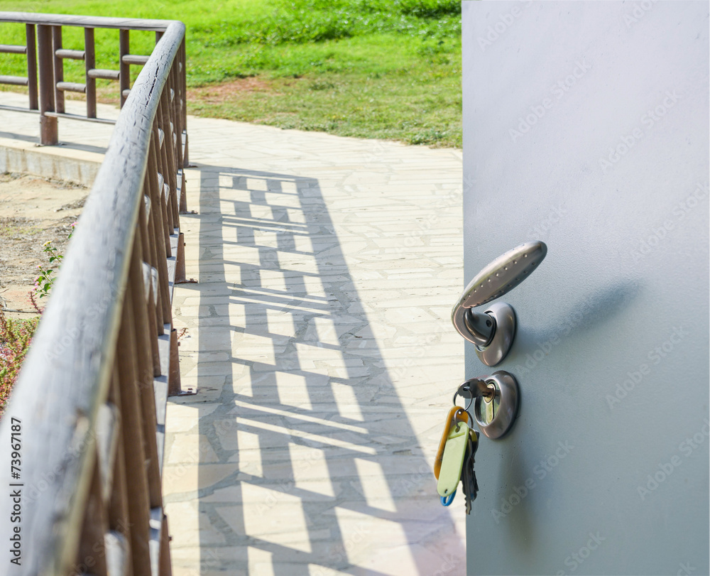 Obraz premium open door ladder