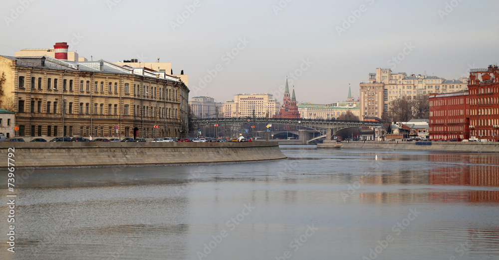 Naklejka premium Moscow river