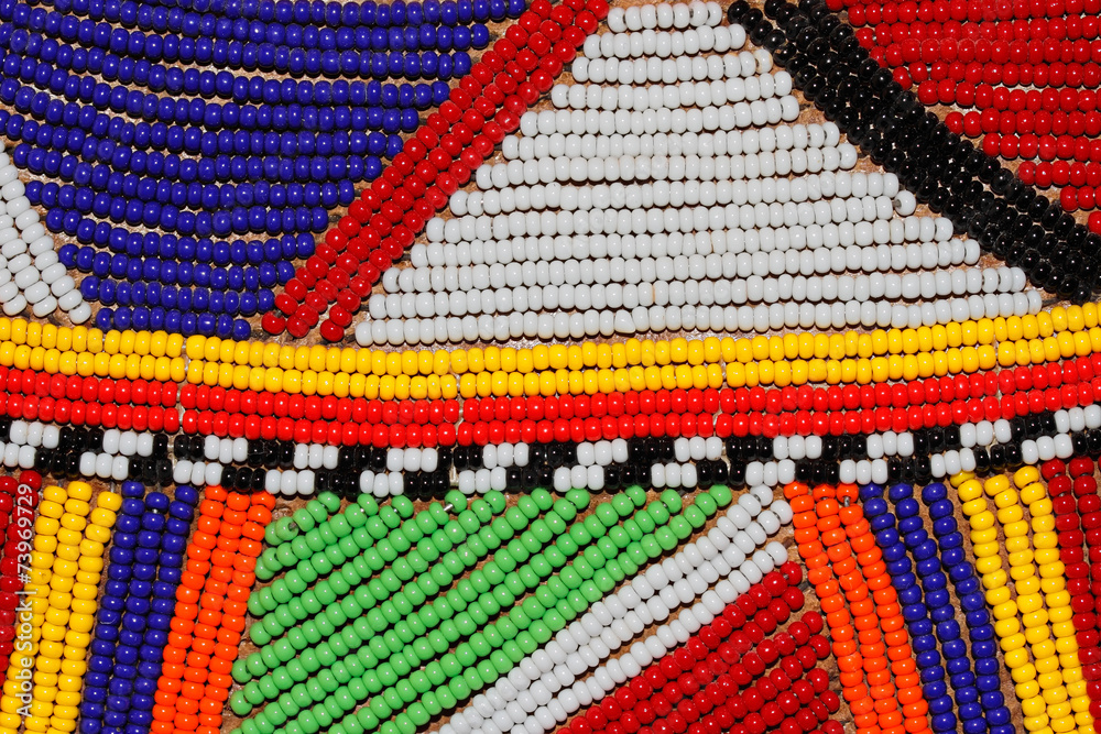Obraz premium African beads used as decoration by the Masai tribe