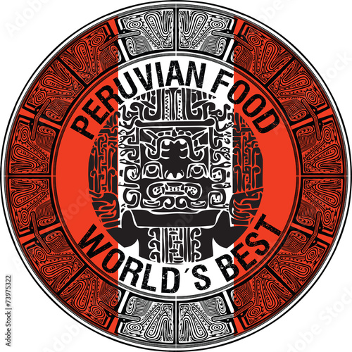 Peruvian food illustration