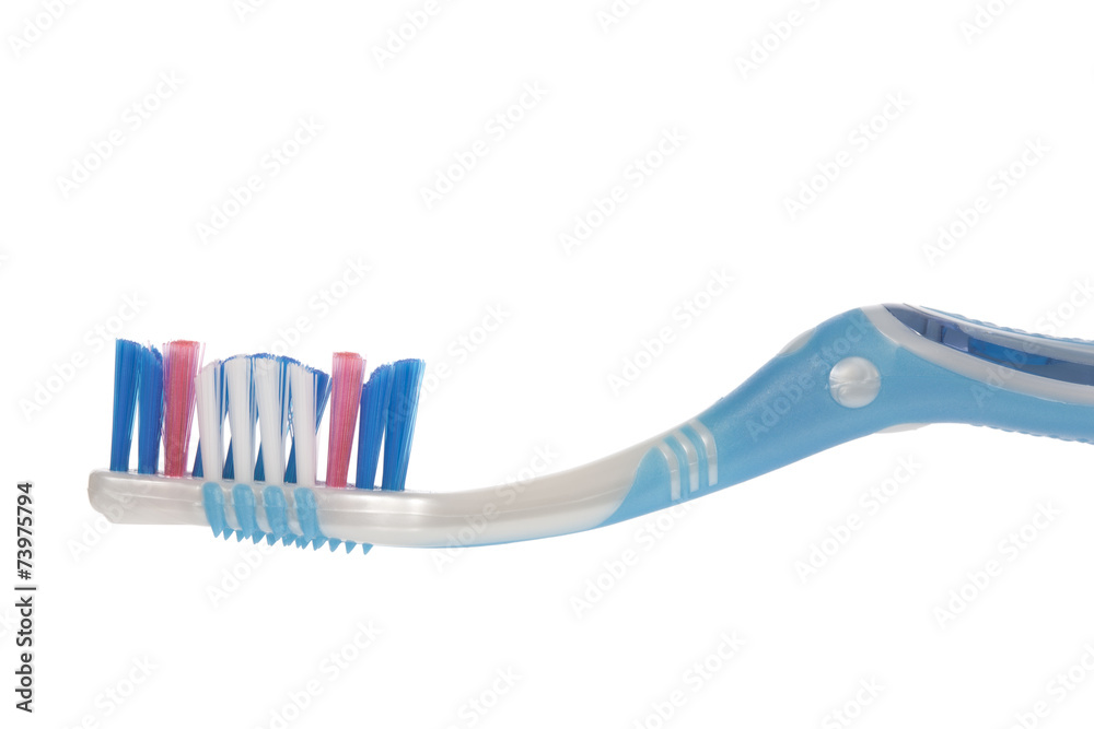 Modern toothbrush isolated on a white background Modern toothbrush isolated on a white background