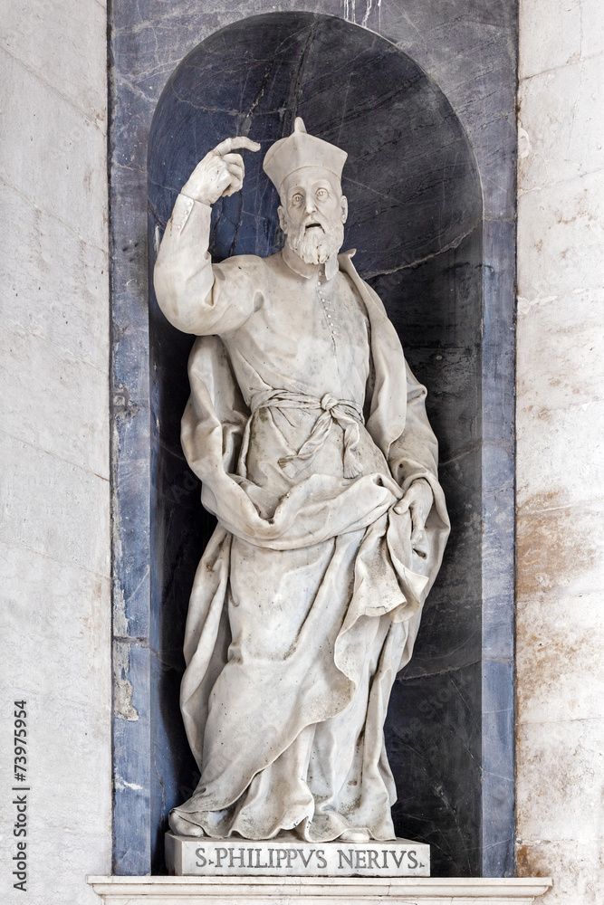 Saint Philip Neri Italian Baroque sculpture