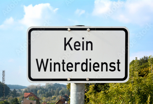 kein Winterdienst