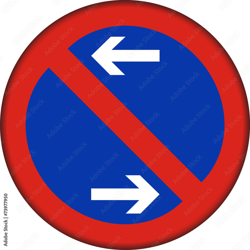Verkehrszeichen, Eingeschkränktes Haltverbot Verkehrszeichen, Eingeschkränktes Haltverbot