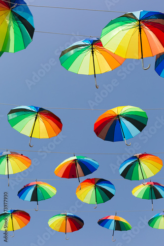 Rainbow umbrellas © Ekaterina_Molchanova
