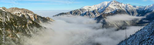 Mountains above clouds - Tatra Mountains in Poland