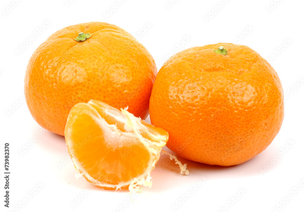 tangerine or mandarin fruit isolated on white background cutout tangerine or mandarin fruit isolated on white background cutout