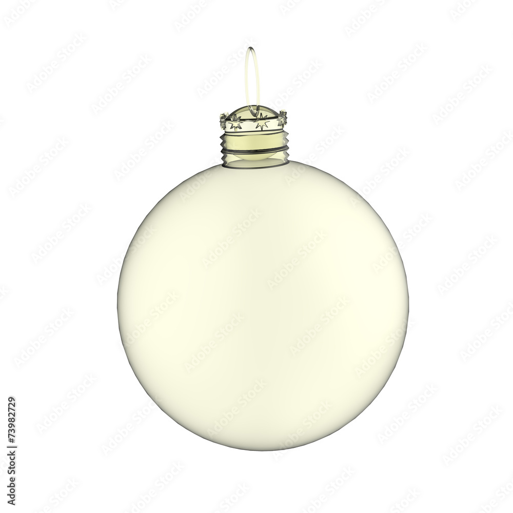 Empty 3d blue Christmas ornament Empty 3d blue Christmas ornament