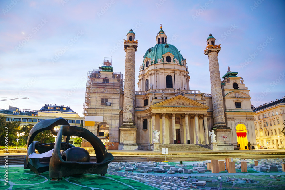 St. Charles's Church (Karlskirche) in Vienna, Austria