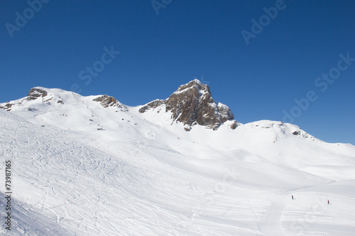 Skiing slope