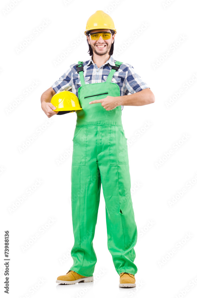 Industrial worker isolated on the white background Industrial worker isolated on the white background