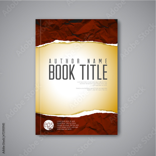 Modern Vector abstract book cover template