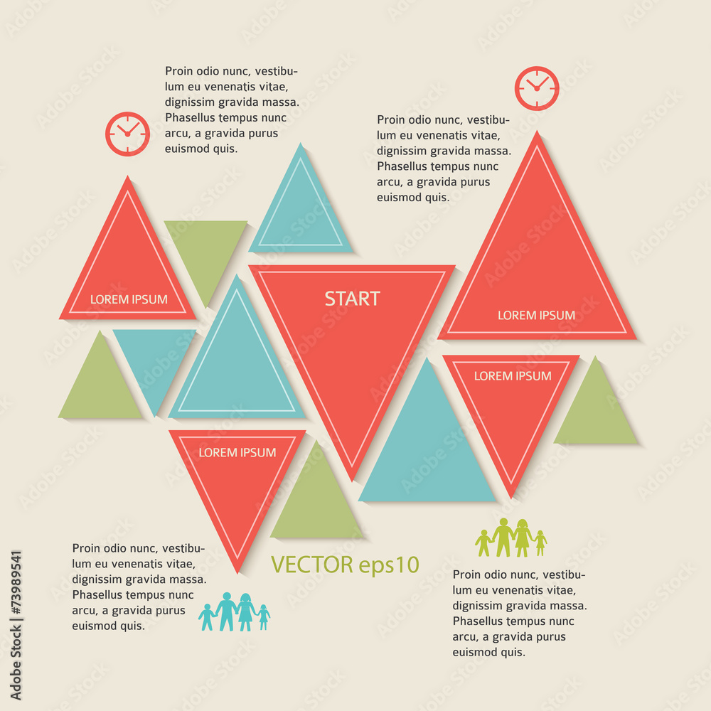 retro-triangle-infographics-design-element retro-triangle-infographics-design-element
