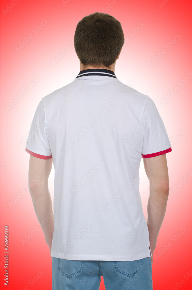 Male t-shirt isolated on the white background Male t-shirt isolated on the white background