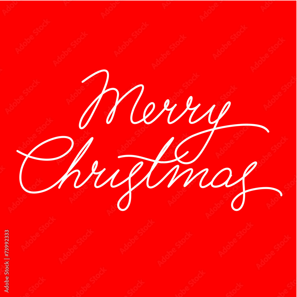 Merry Christmas Vector Calligraphic Lettering. Merry Christmas Vector Calligraphic Lettering.