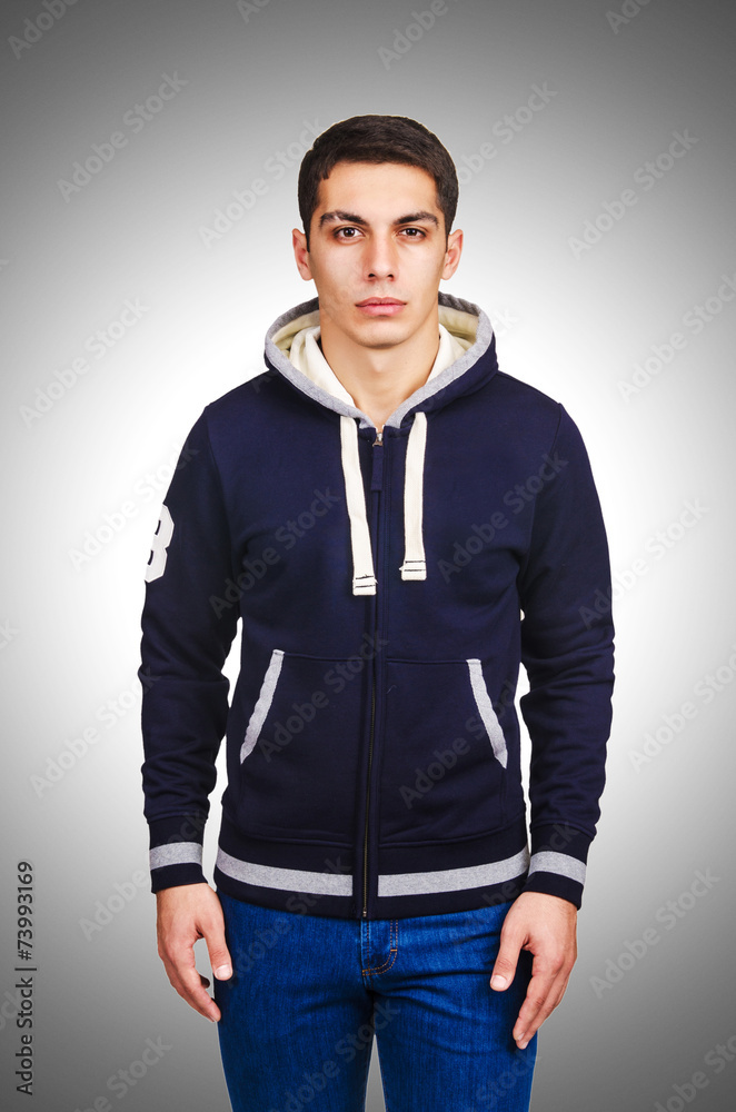 Fototapeta premium Male sweater isolated on the white