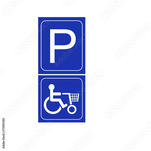 parking shop mobillity sign