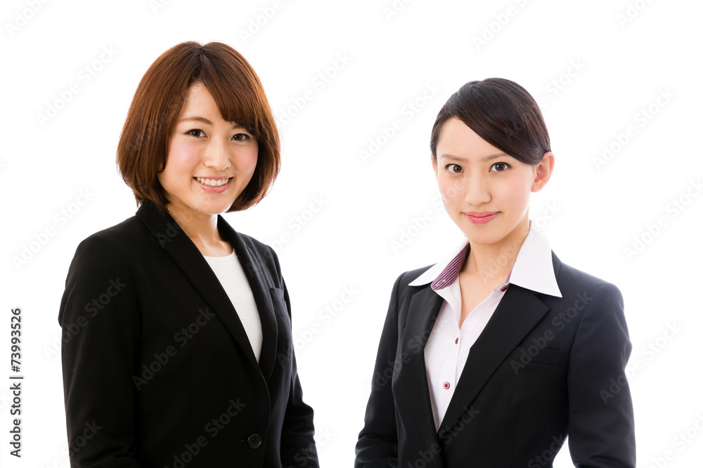 asian businessgroup on white background asian businessgroup on white background